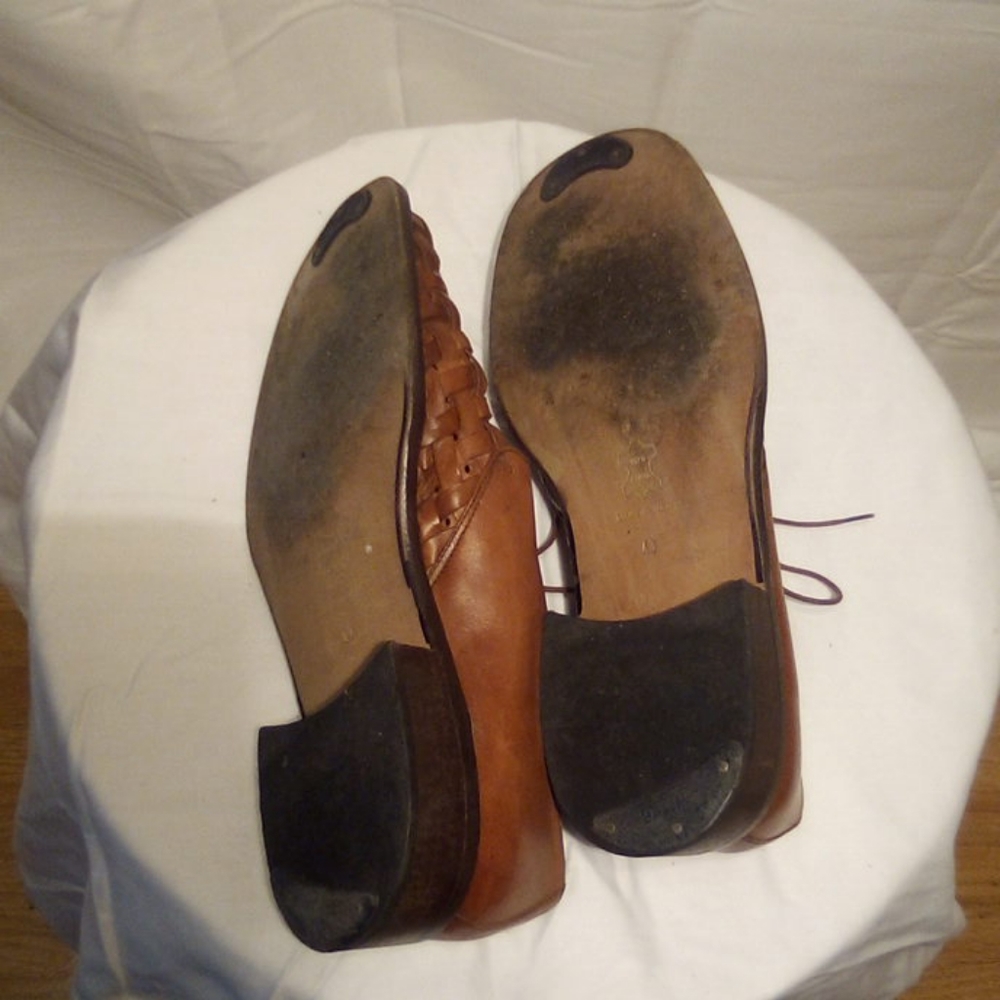Beautiful Marc Evani Tan Leather Weave Shoes - Picture 4 of 4